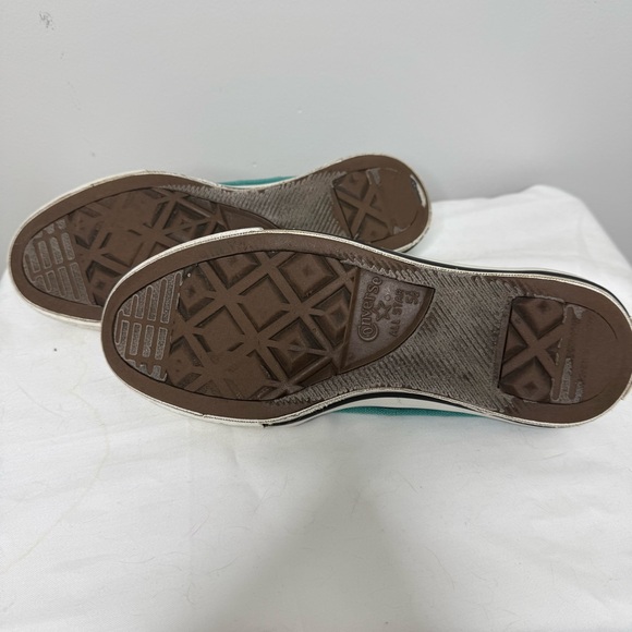 Converse All Star Size 7.5 Women’s Teal Sneakers - Picture 4 of 7